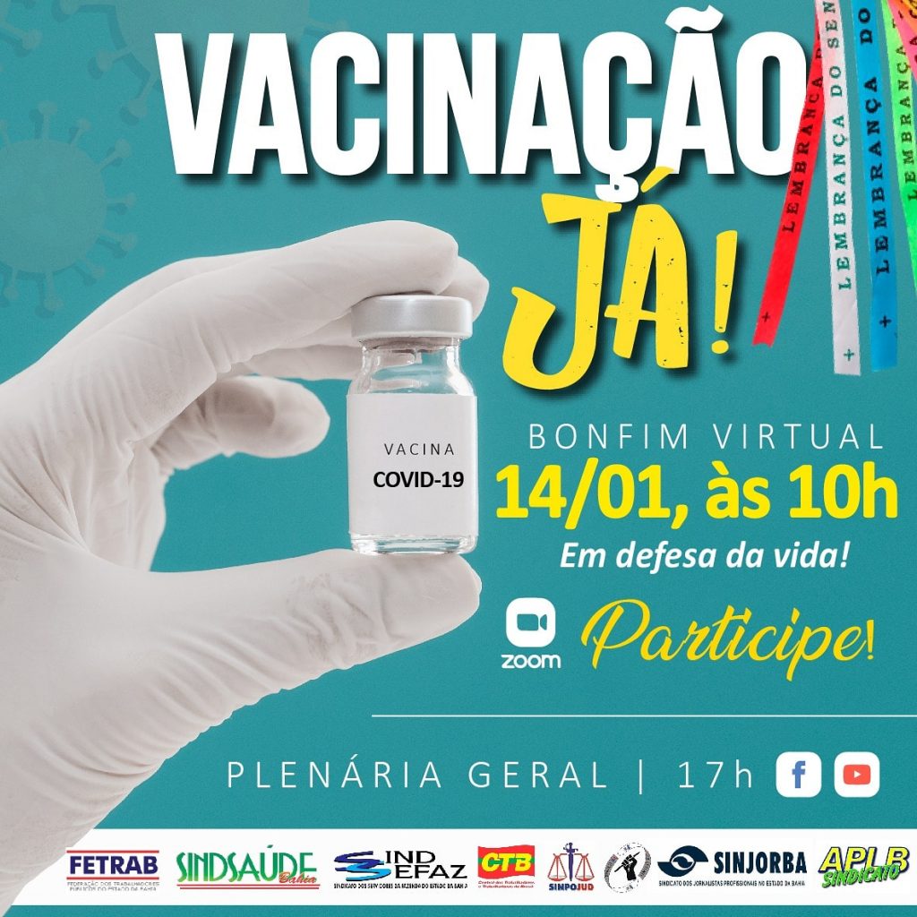 Bonfim virtual terá mobilização pró vacinação contra a COVID-19