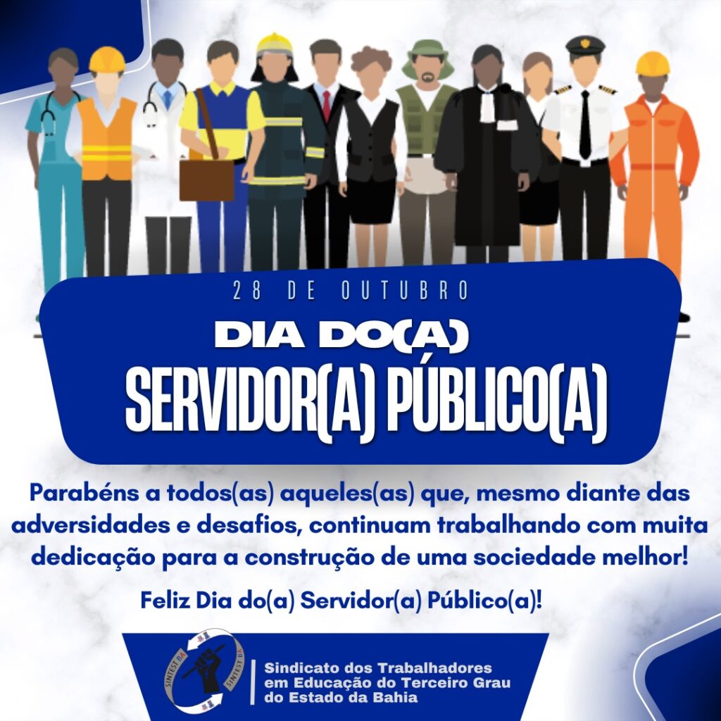 28 de outubro: Dia do(a) Servidor(a) Público(a)