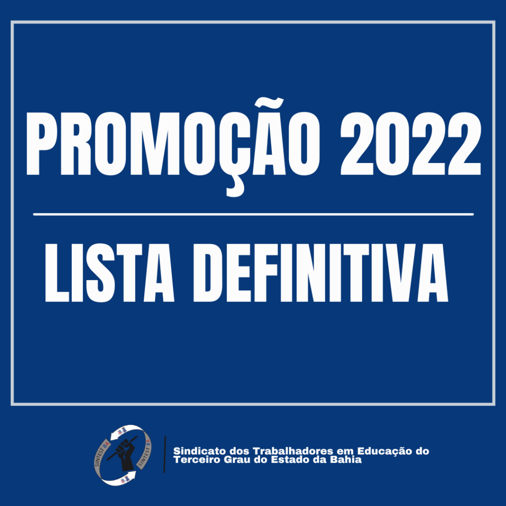 Publicada lista definitiva da promoção 2022