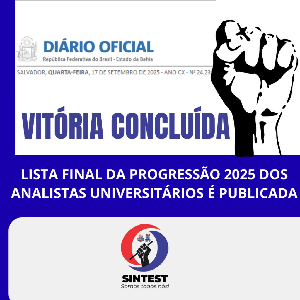 Vitória concluída: lista final da progressão 2025 dos Analistas Universitários é publicada